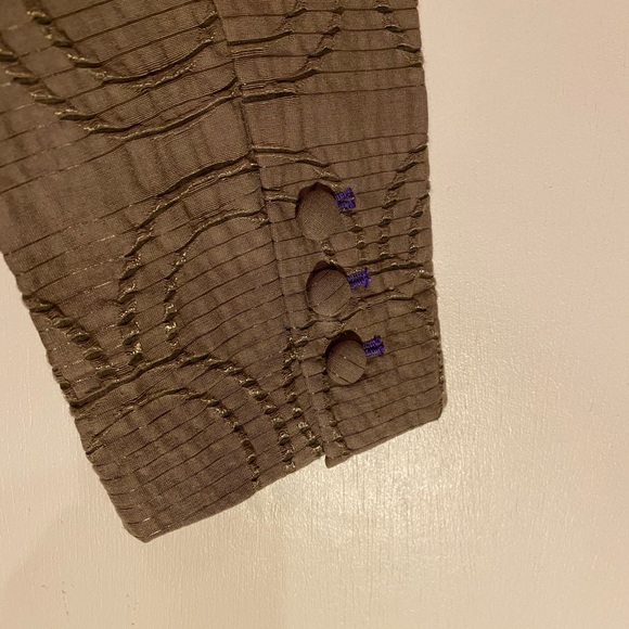 Simply Vera Patterned Blazer - Olive Green - Picture 3 of 5